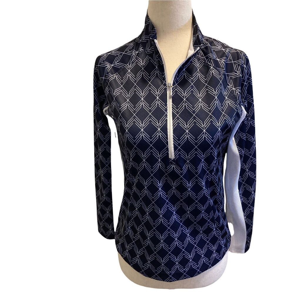 Pebble Beach XSMALL DryLuxe Performance Pullover Long Sleeve Vented Zipper